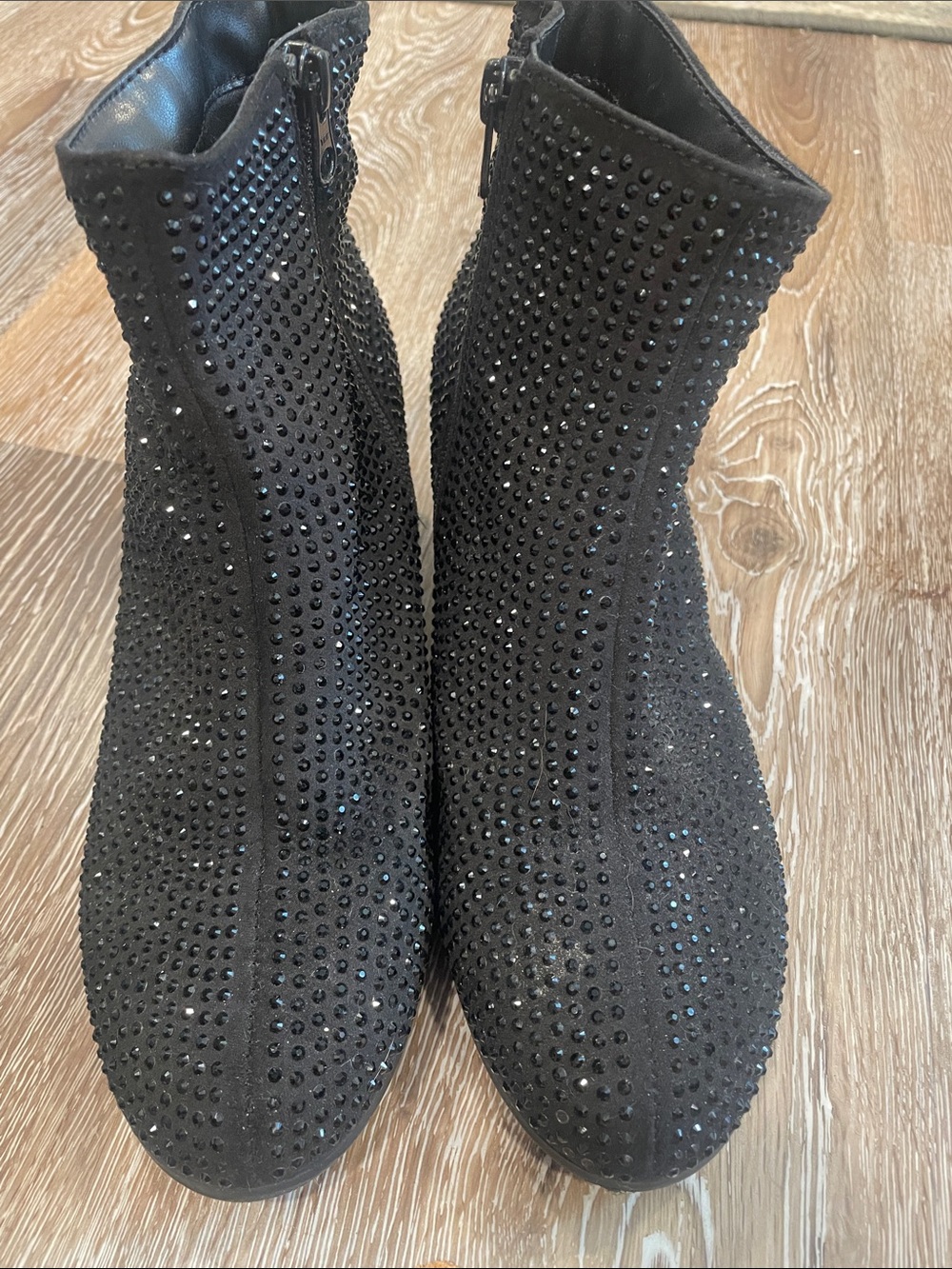 art class Black Studded Suede Ankle Boots